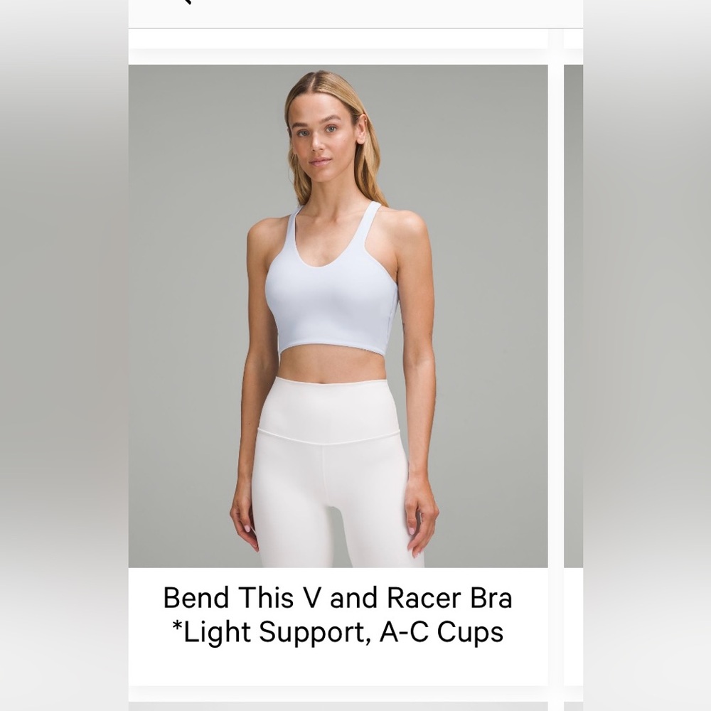 Lululemon Athletica Windmill Blue V Bra